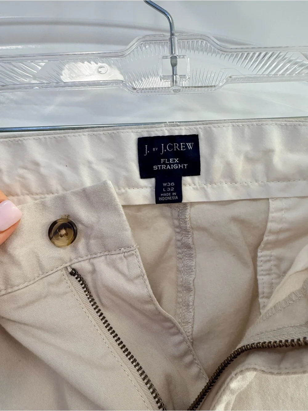 J. Crew Men's Light Cream Chinos